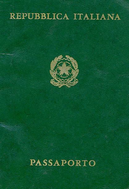 istock Old italian passport 173878997