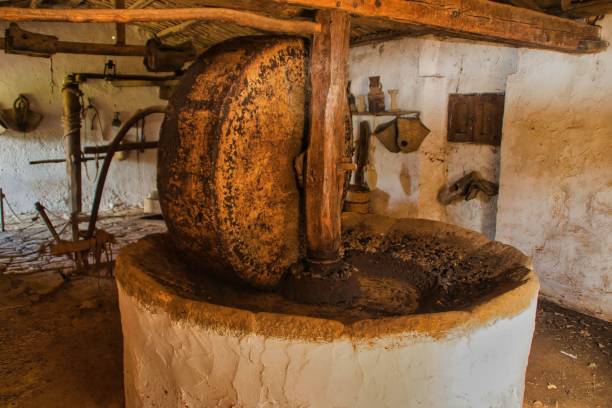 istock Antique flour mill with a rustic stone exterior 1738793680