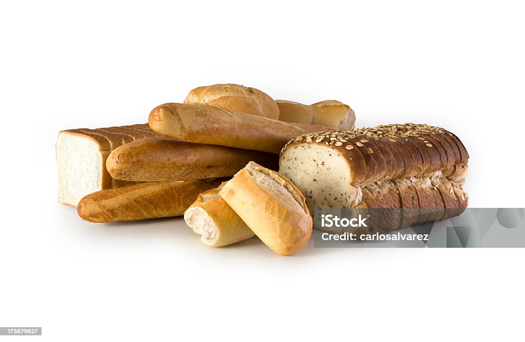 Brot mit Clipping Path - Lizenzfrei Baguette Stock-Foto