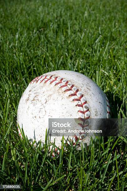 Foto de Beisebol Na Grama e mais fotos de stock de Acabado - Acabado, Antigo, Beisebol