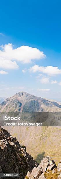 Lake District Great Gable Sentieri E Cime Banner - Fotografie stock e altre immagini di Alpinismo - Alpinismo, Ambientazione esterna, Ambientazione tranquilla