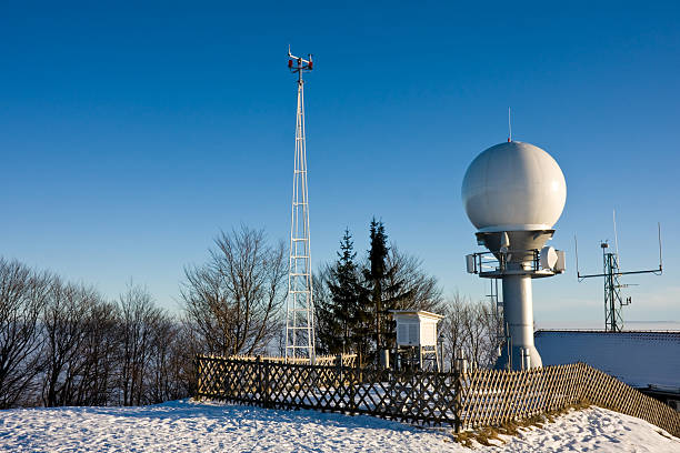 기상으로 장비 - anemometer meteorology weather barometer 뉴스 사진 이미지