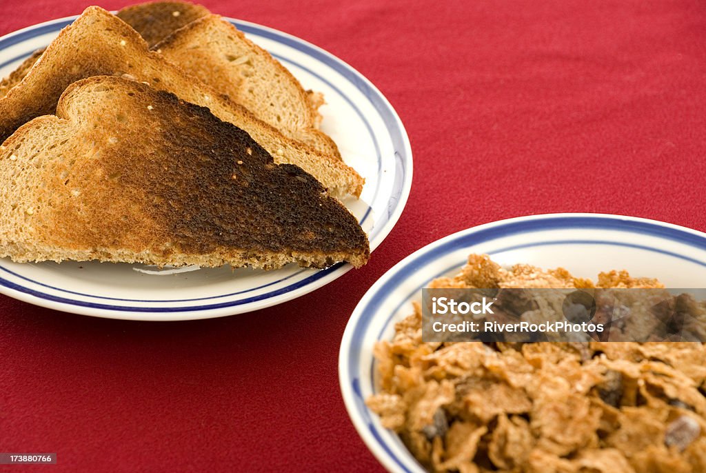 ceral and toast Bowl Stock Photo