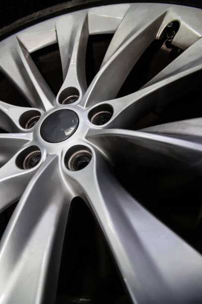 istock Car alloy wheel 1738810696