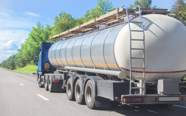 istock Gas-tank goes on highway 1738811231