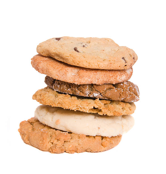 six cookies stock photo