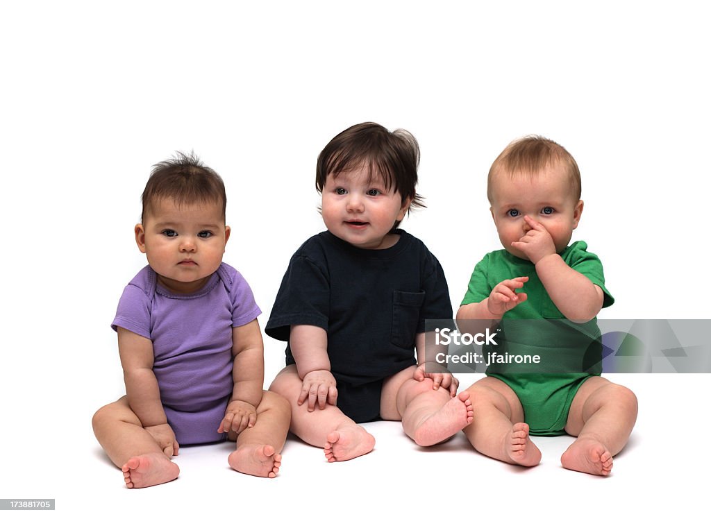 Trois adorables bébés - Photo de Bébé libre de droits