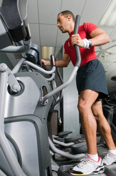 istock Health Club Workout - Eliptical Machine 173882248