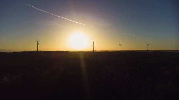 istock wind power plant at sunset 1738826157