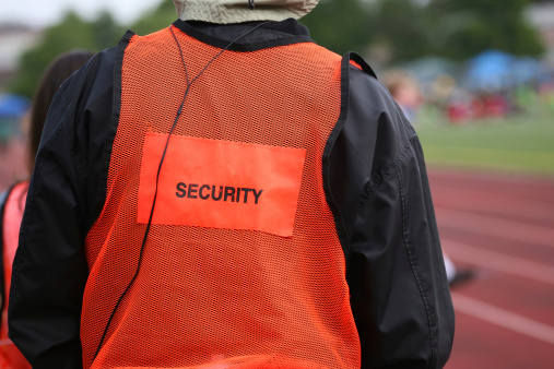Security Guard at a Sport Event