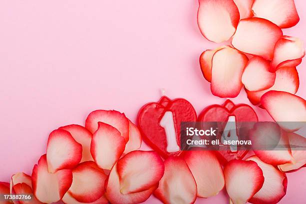Moldura De Dia Dos Namorados Rosa Pétala - Fotografias de stock e mais imagens de Amor - Amor, Beleza, Beleza natural