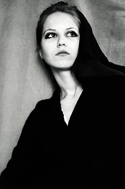 istock Young Woman in 1968,Black And White 173883943