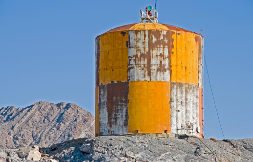 Water tower in Nevada desert