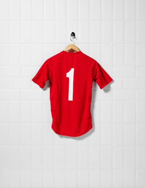 Red Football Shirt stock photo