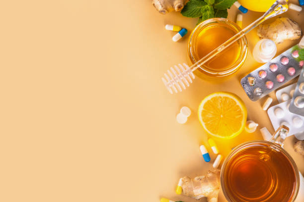 istock Medical and alternative herbal cold remedies 1738846396
