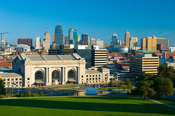 istock Kansas City skyline and Union Station 173885232