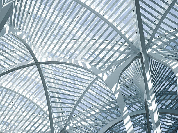 istock Modern futuristic building interior 173885724
