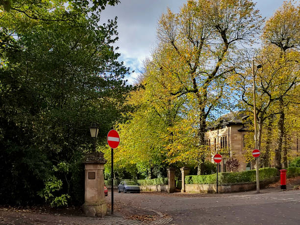 istock Street view during fall at glasgow scotland england UK 1738861404