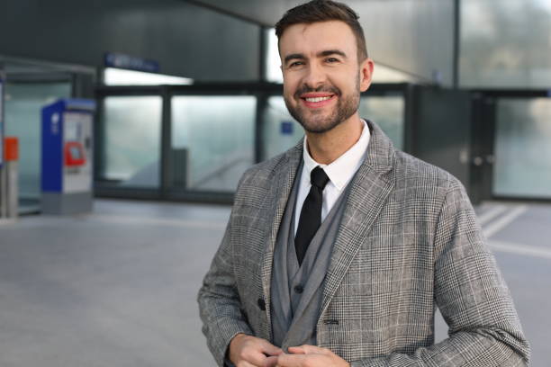 istock Handsome businessman with a gorgeous smile 1738861426