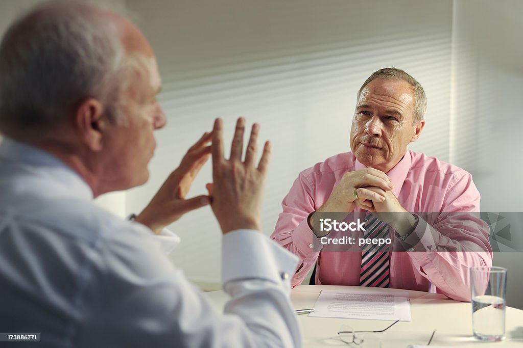 Homens de negócios em reunião sénior - Royalty-free 60-64 anos Foto de stock