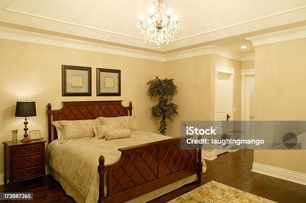Hotel Room Bedroom Stock Photo - Download Image Now - Bedroom, Moulding - Trim, Wall - Building Feature
