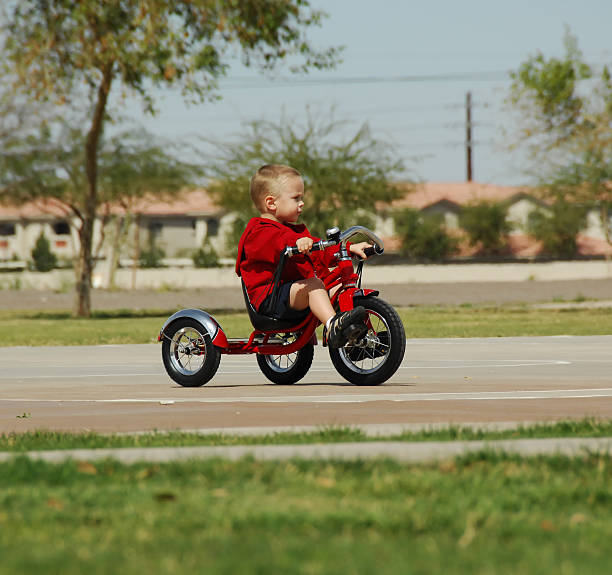 istock Boy on Vintange Tricycle 173888284