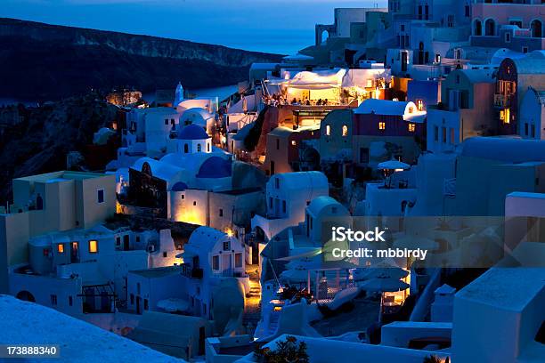 Santorini Oia Village Stock Photo - Download Image Now - Aegean Islands, Aegean Sea, Architecture