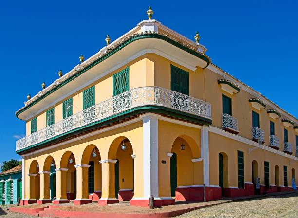 istock Colourful Latin American Building 1738884213