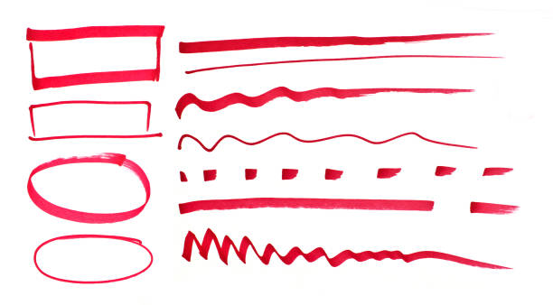 istock collection of hand drawn red pen 1738885441
