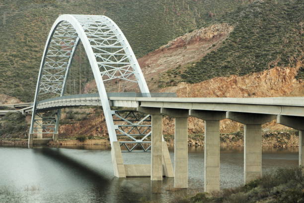 istock Bridge Steel Arch Scenic Highway 173888622