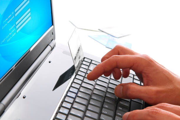 istock Shoping safely in the Internet, laptop, credit card 173888766