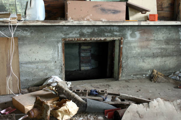 Crawl space stock photo