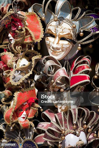 Foto de Venetian Máscaras De Mardi Gras E Máscara De Veneza Na Itália e mais fotos de stock de 2000-2009