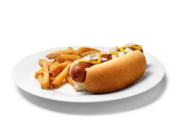 istock Hot Dog with Fries 173889654