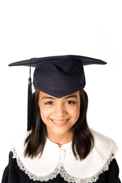 istock Little girl graduate 173889811