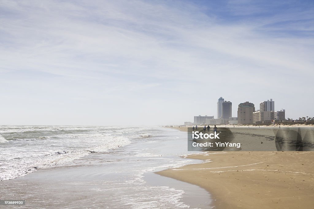 The beach of South Padre Island "Subject: The beach at South Padre Island, Texas.Location: South Padre Island, Texas, USA." Padre Island National Seashore Stock Photo
