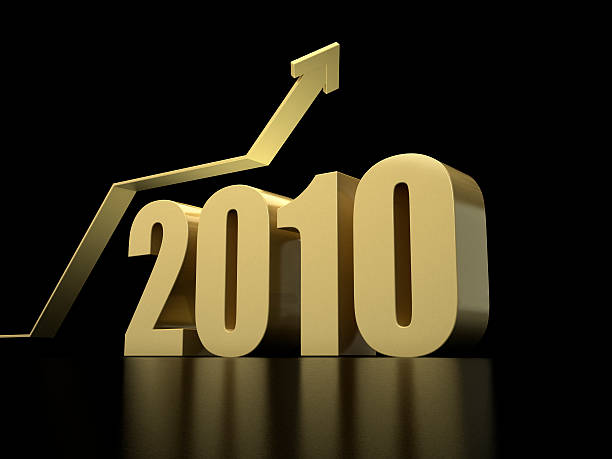 Recovery and success in 2010 stock photo