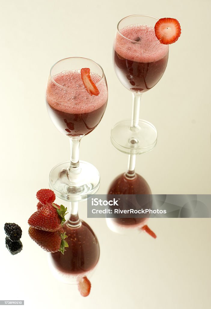 Raspberry smoothie drink A rasberry and blackberry smothie drink Blackberry - Fruit Stock Photo