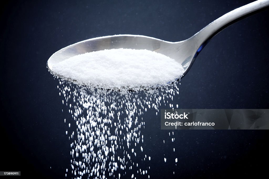 Cuillère pleine de sucre - Photo de Aliment libre de droits