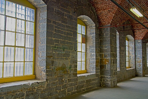 Old Empty Warehouse Windows