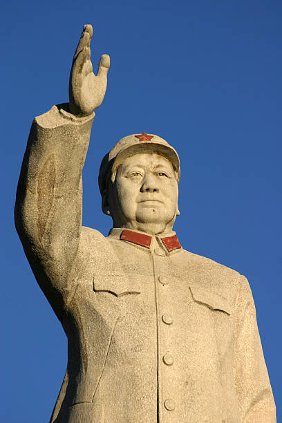 Chairman Mao statue, China stock photo