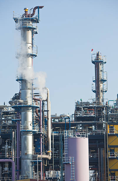 istock Distillation tower in chemical plant 173892250
