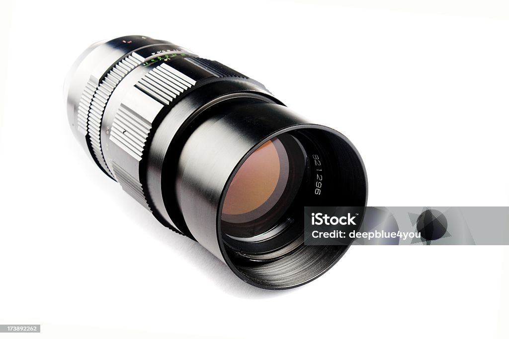 Fast sharp lente de primera calidad sobre fondo blanco - Foto de stock de Magnificación libre de derechos