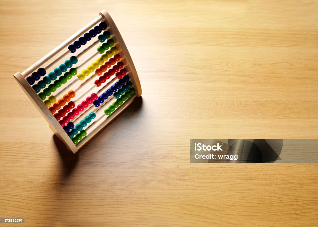 Abacus for Counting Overhead view of a colourful wooden abacus Abacus Stock Photo