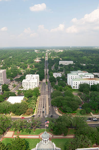 Vista aérea de Tallahassee - fotografia de stock