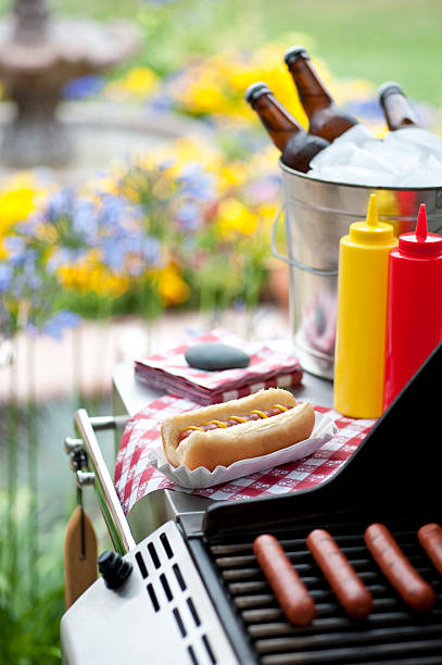 Back Yard Barbecue stock photo