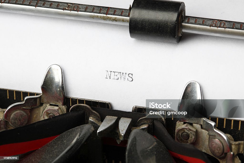 News-Vintage macchina da scrivere - Foto stock royalty-free di Affari
