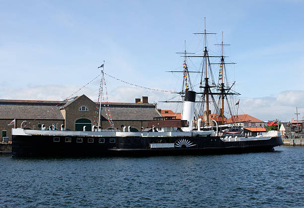 historische hartlepool marina - hartlepool stock-fotos und bilder