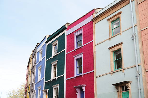 istock Multicolored Georgian Townhouses 173892995
