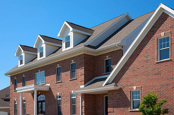 istock Perfect Red Brick Home With Dormers 173893107